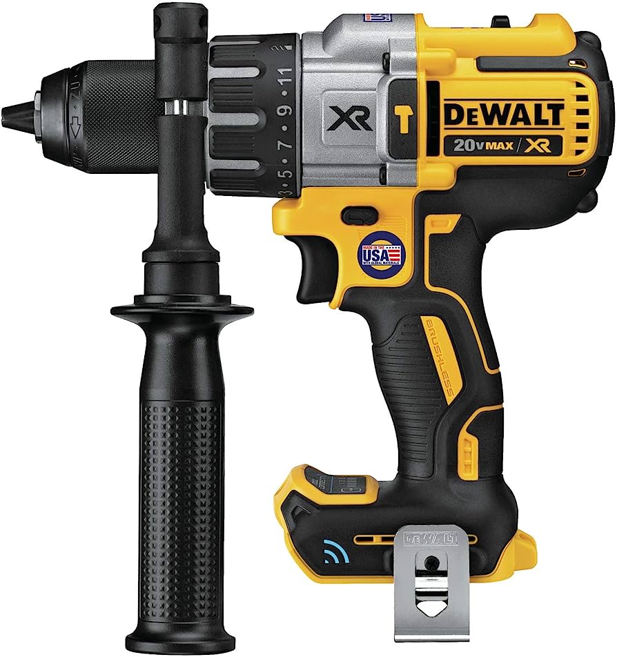 DeWalt 20V MAX* 1/2in XR® Brushless Cordless Hammer Drill/Driver w/Integrated Bluetooth (Tool Only) - Power Tools